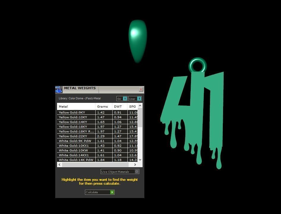 Model 1274 41 Bloody Terror Initial Number Pendant 3D print model_7