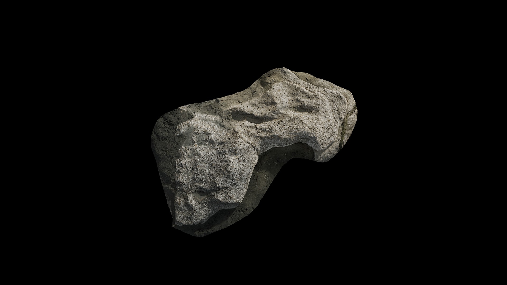 Anydrafts Riverway Rock 61 Low-poly 3D model_5