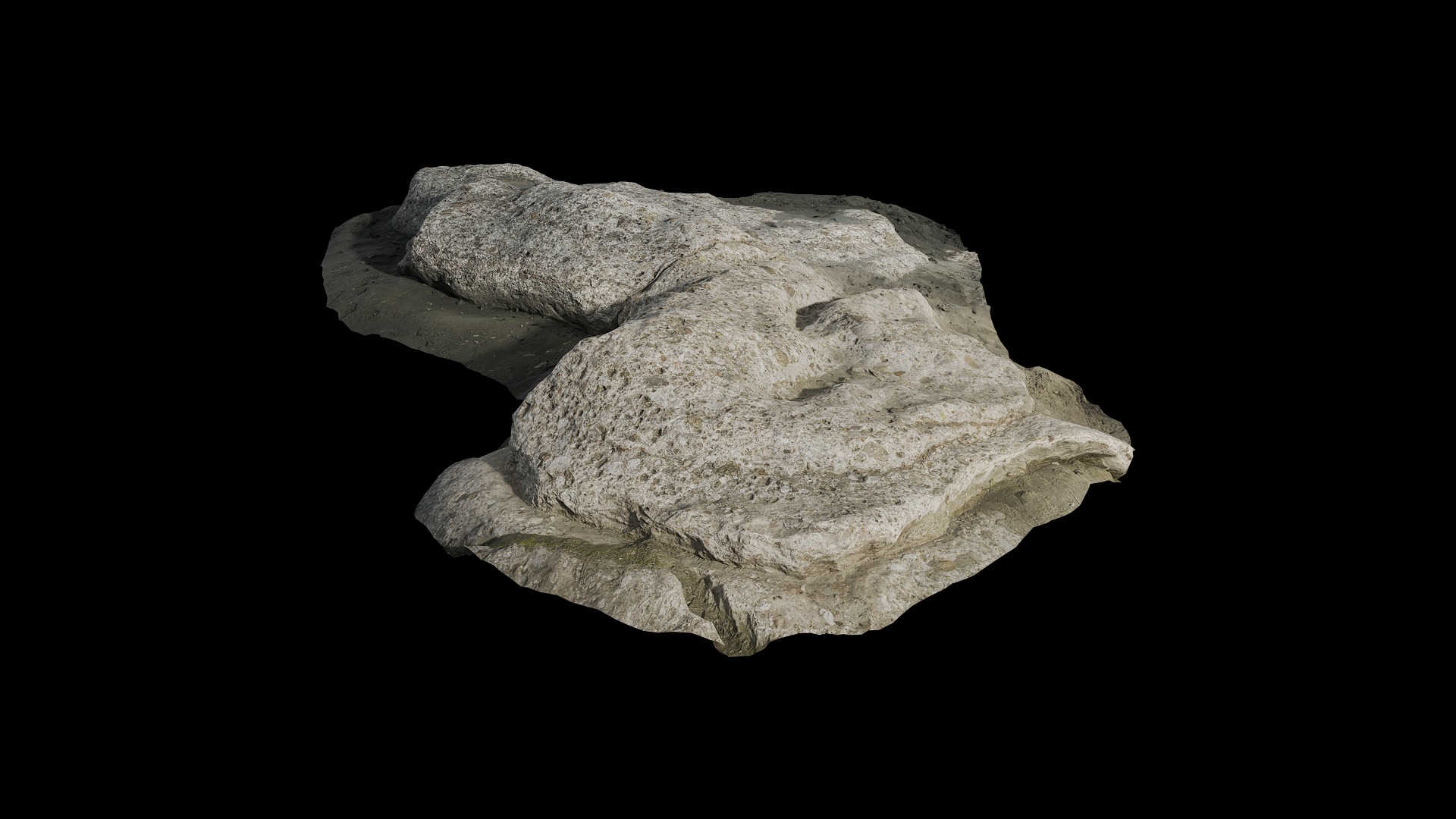 Anydrafts Riverway Rock 61 Low-poly 3D model_3