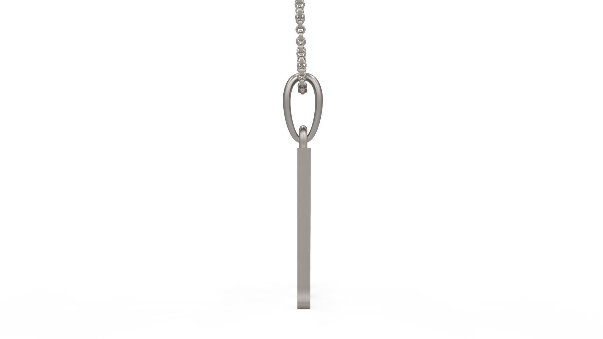 Model 1300 777 Bloody Terror Initial Number Pendant 3D print model_6