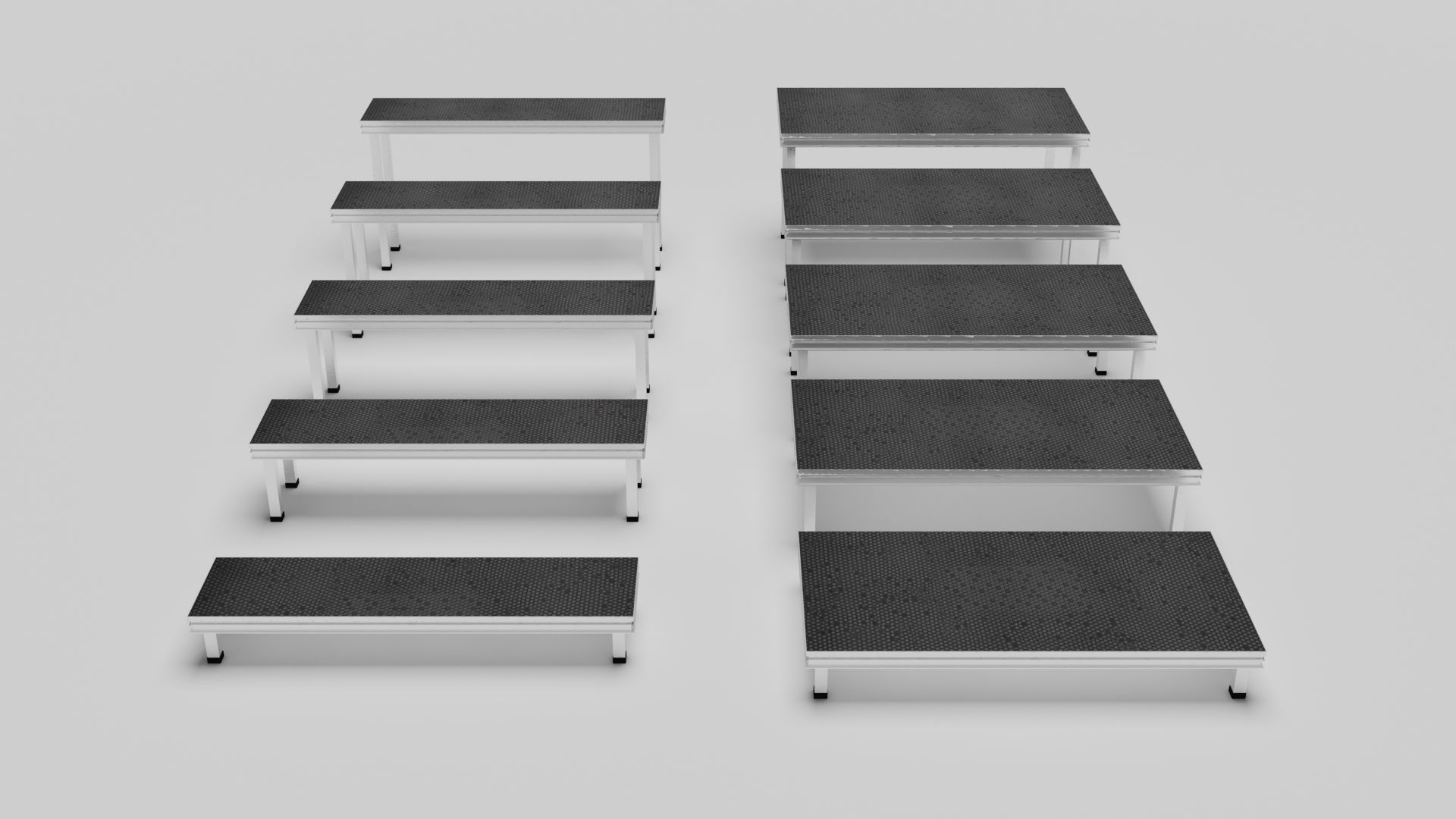 Stage Platform Low-poly 3D model_1