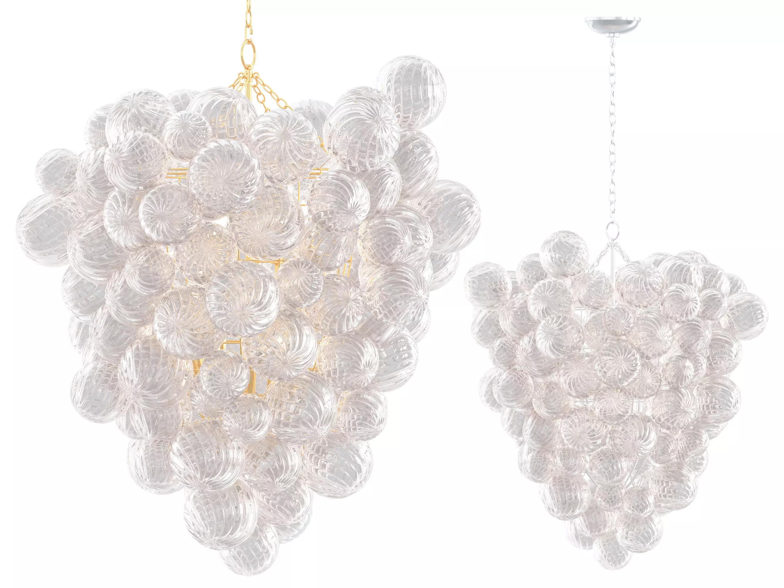 RH Talia Entry Chandelier 3D model_0