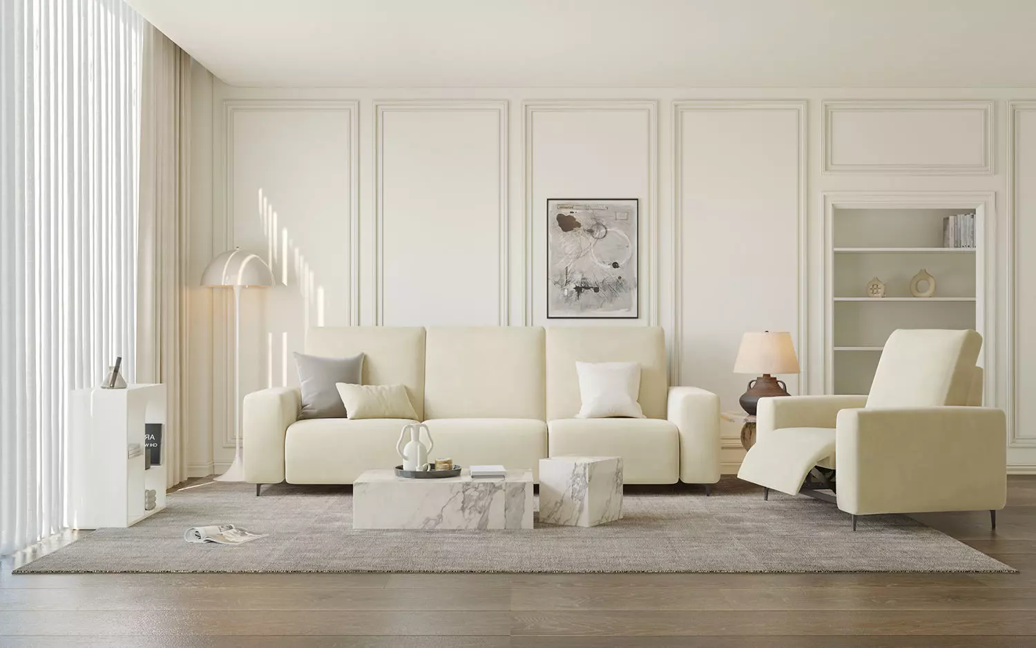 Parisian interior scene 3D model