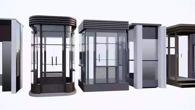 3D Guard post portal gate