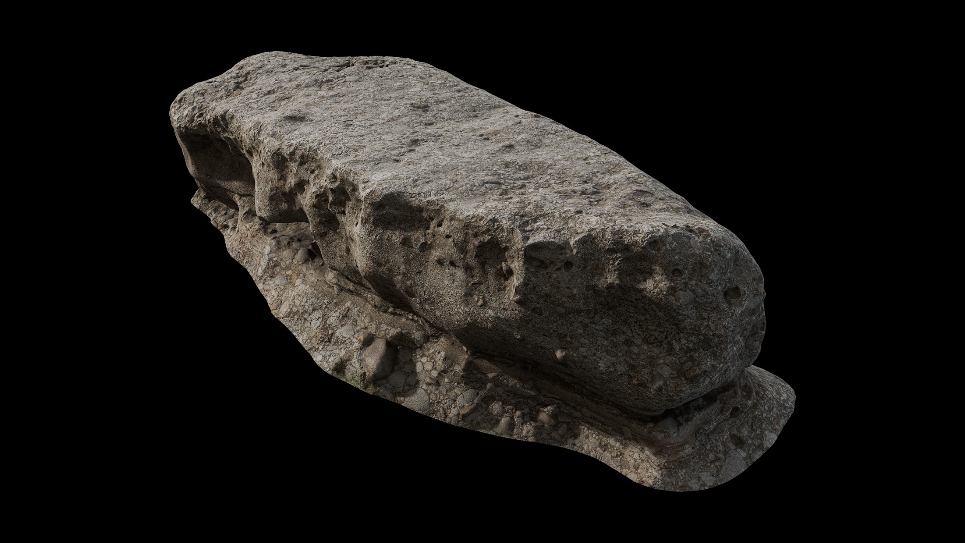 Anydrafts Riverway Rock 62 Low-poly 3D model_6