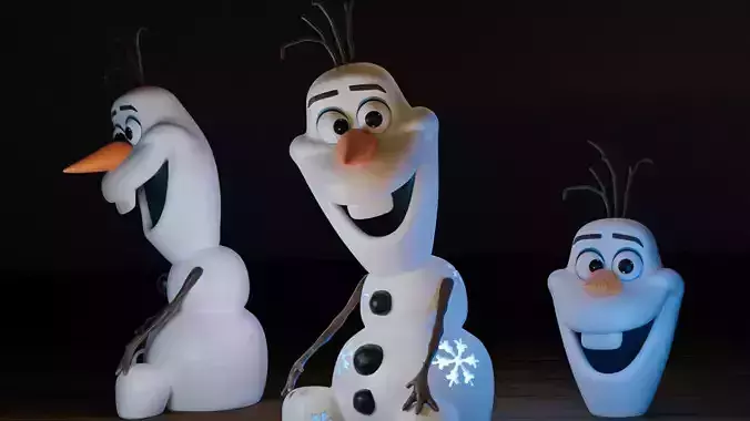 Olaf the Snowman 3D print model
