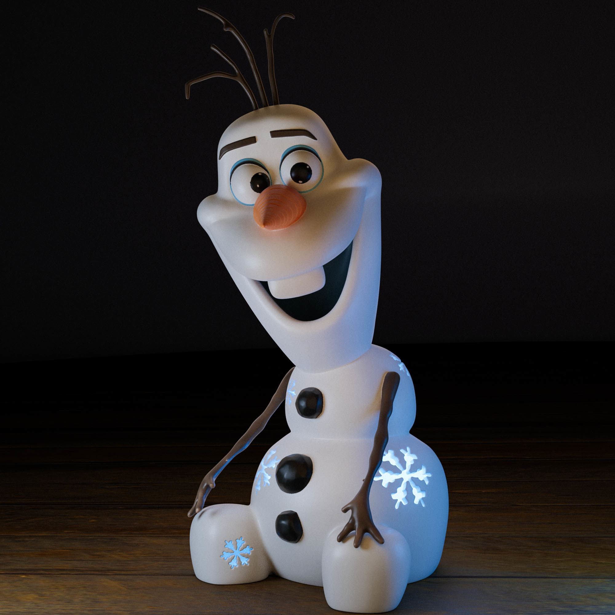 Olaf the Snowman 3D print model_6