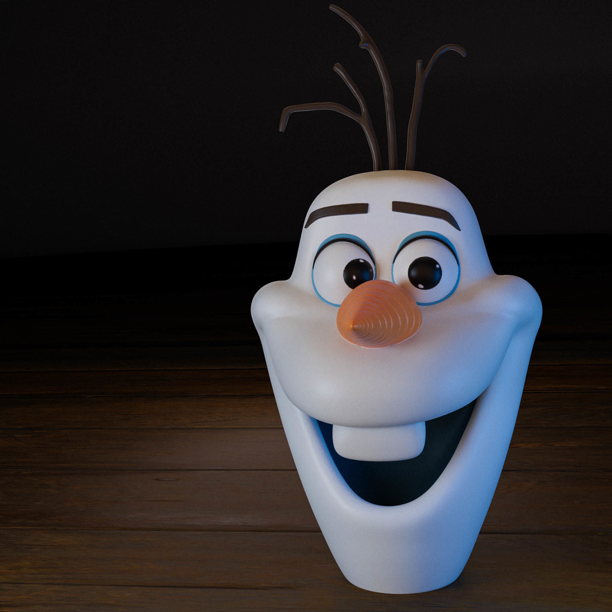 Olaf the Snowman 3D print model_11