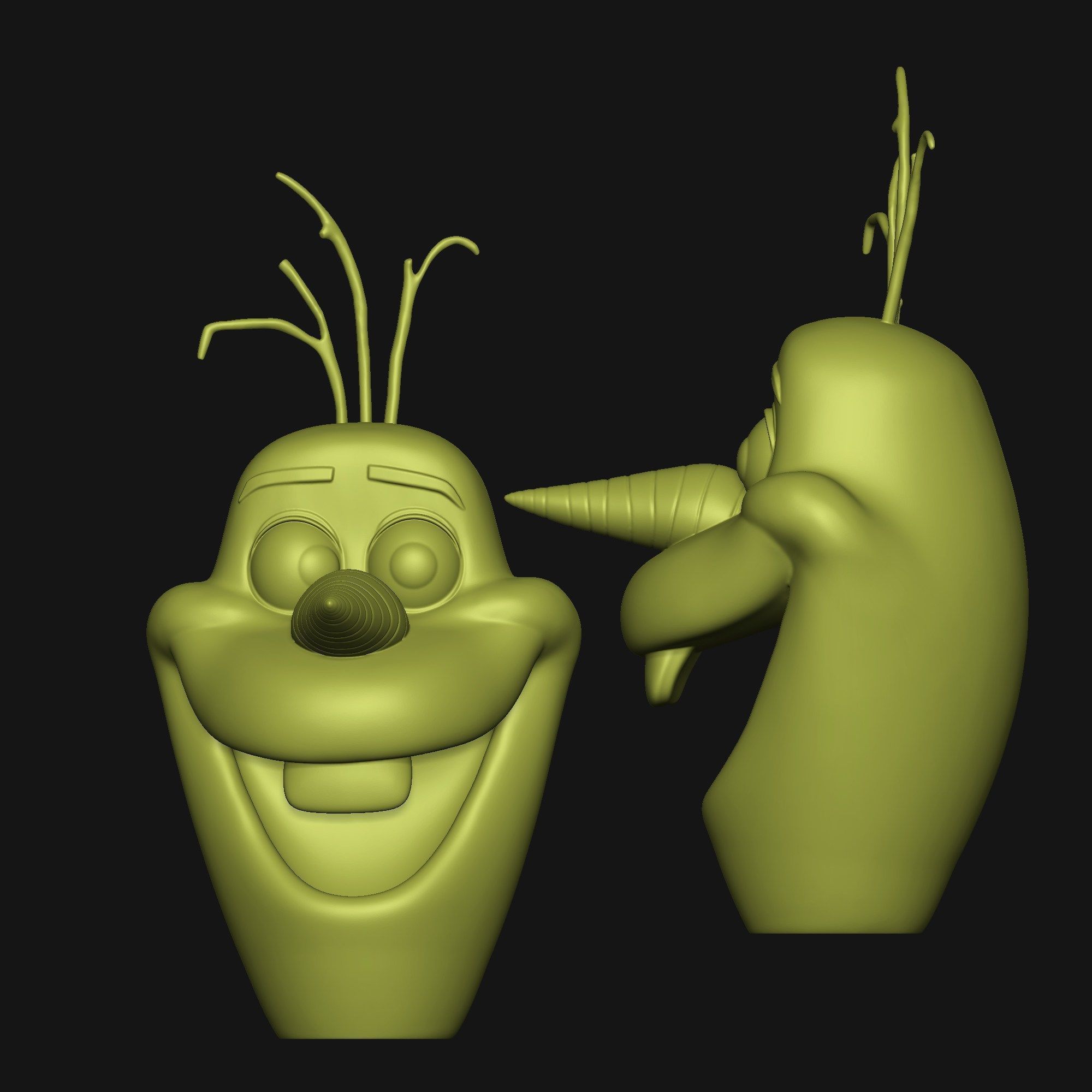 Olaf the Snowman 3D print model_9