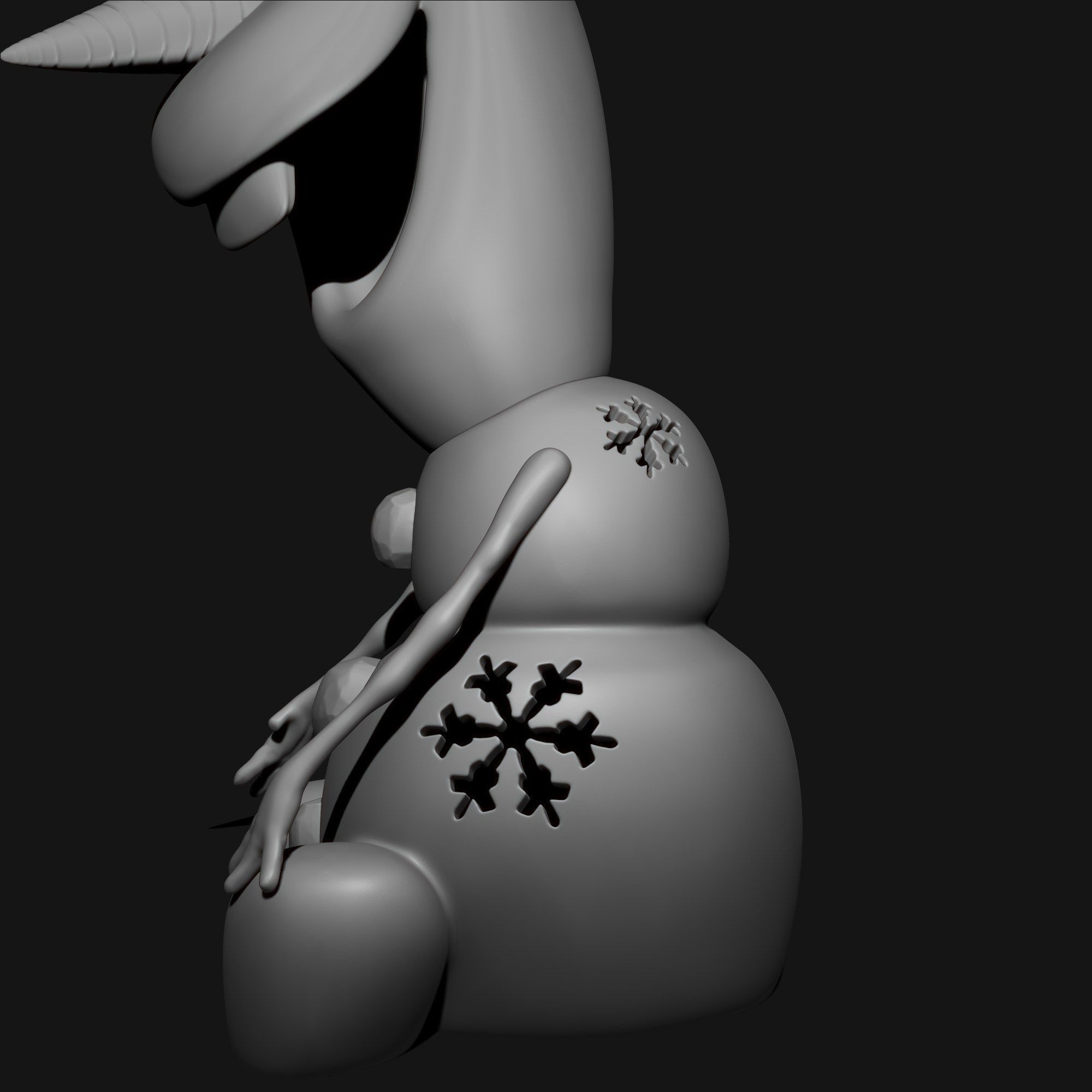 Olaf the Snowman 3D print model_8