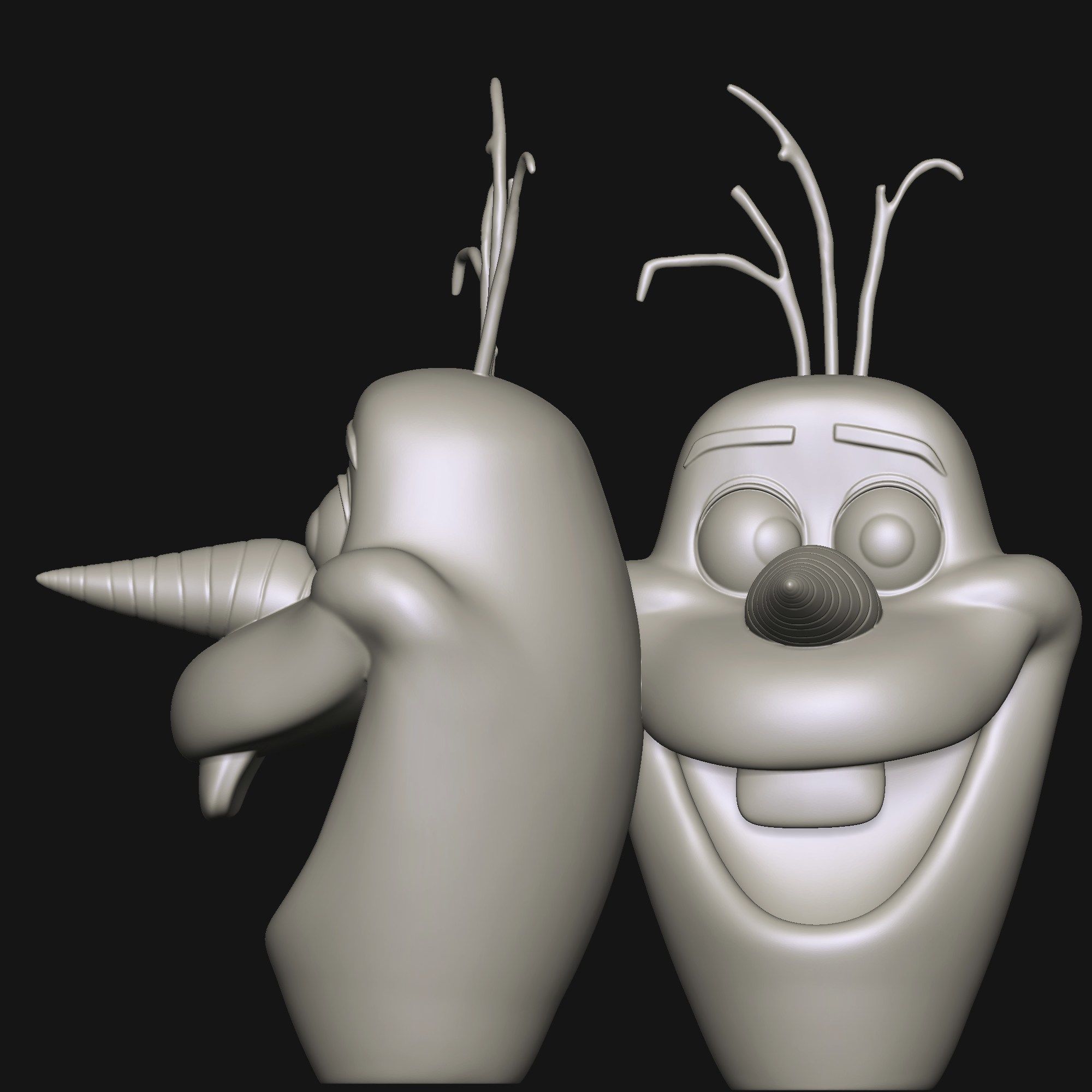 Olaf the Snowman 3D print model_5