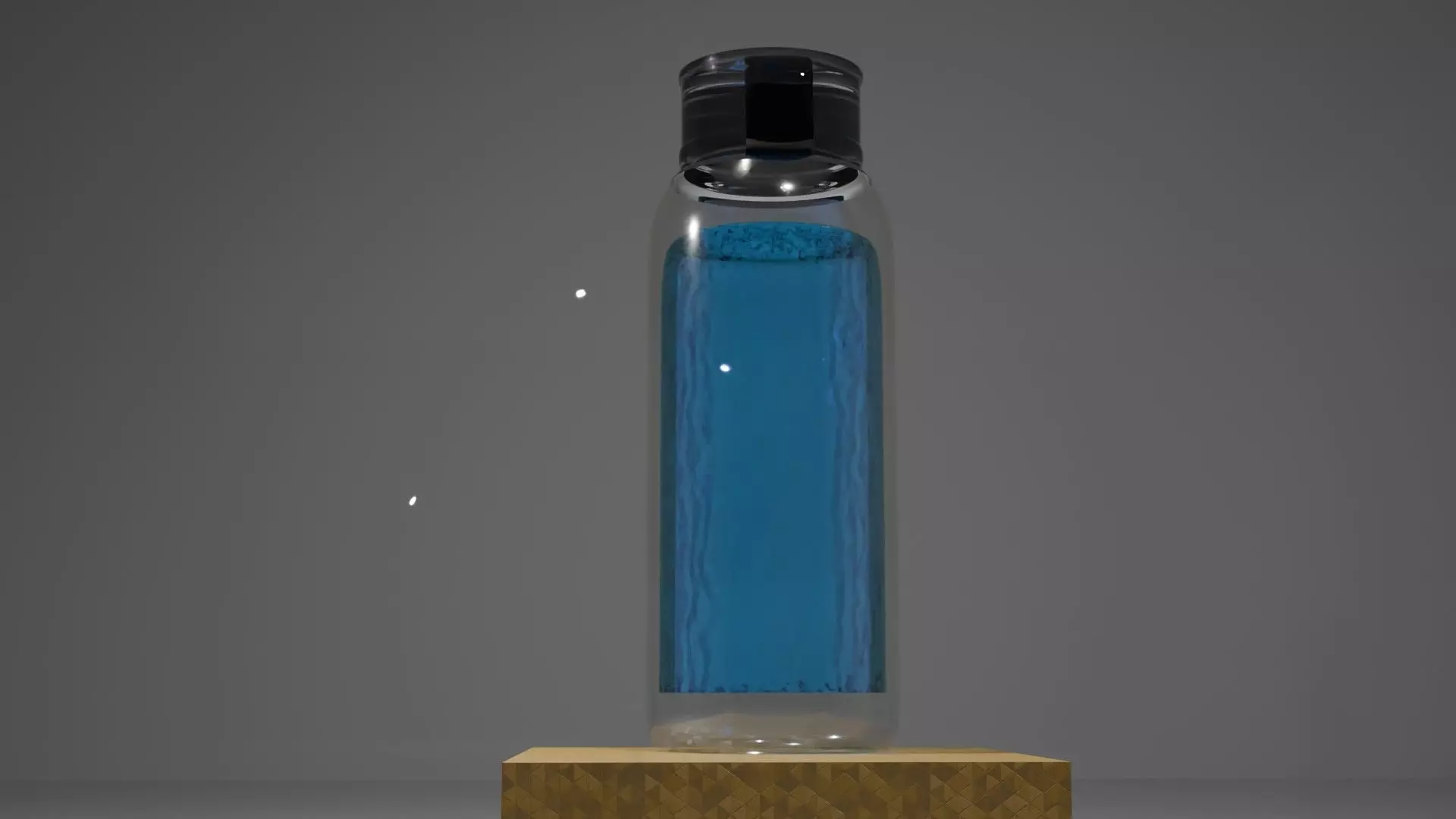 TRANSPARENT WATER BOTTLE 3D MODEL Free 3D model