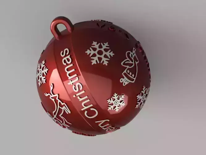 Christmas Bauble Ornament Free 3D print model Christmas Bauble Ornament Free 3D print model
