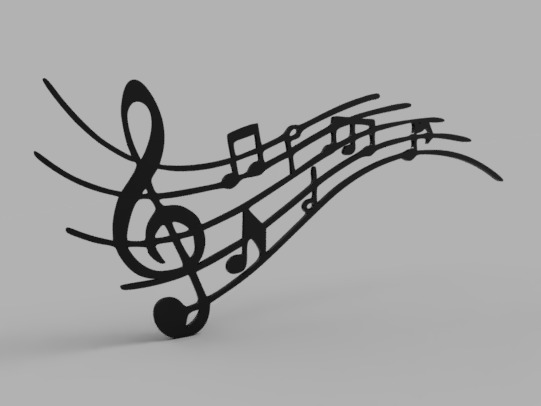 Musical Theme Wall Decor Collection 3D print model_5