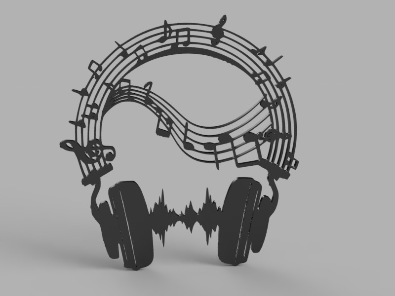 Musical Theme Wall Decor Collection 3D print model_11