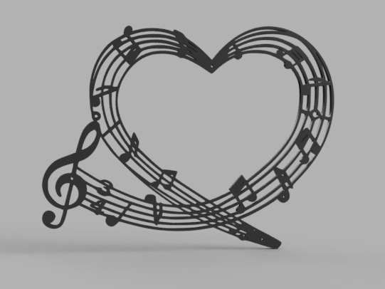 Musical Theme Wall Decor Collection 3D print model_6