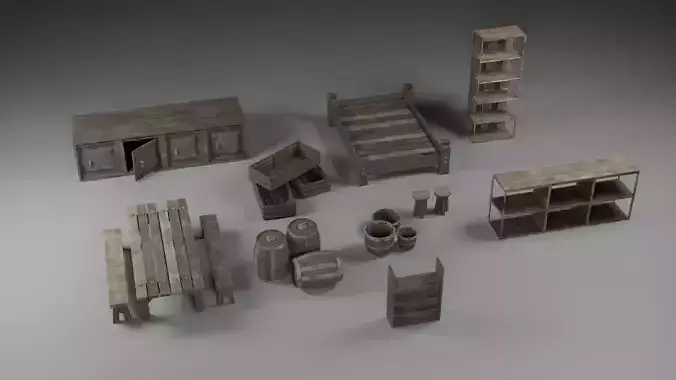 Wooden Props Full Pack