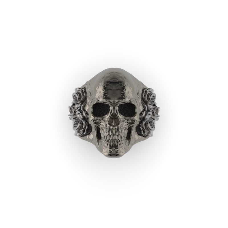 Ring Skull roses - Jewelry 3D - AN-644 3D print model_7