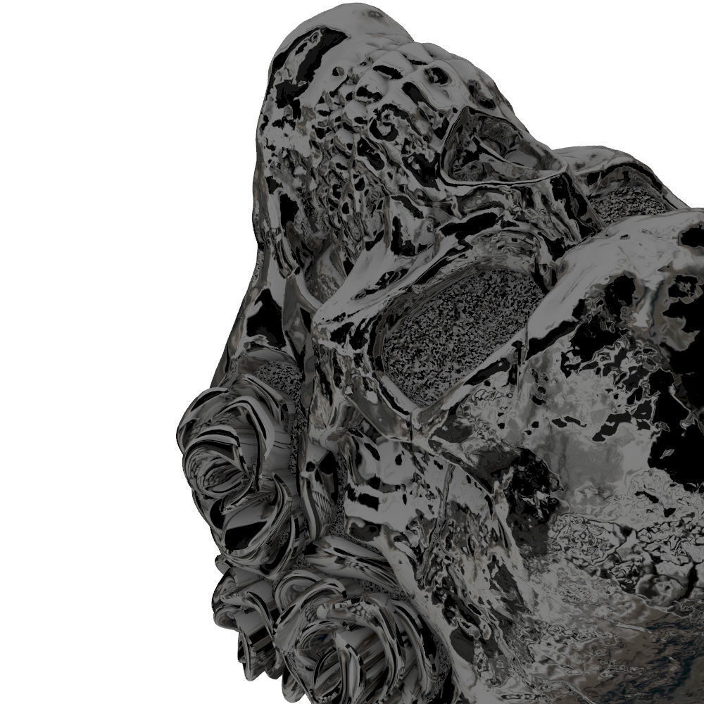 Ring Skull roses - Jewelry 3D - AN-644 3D print model_17