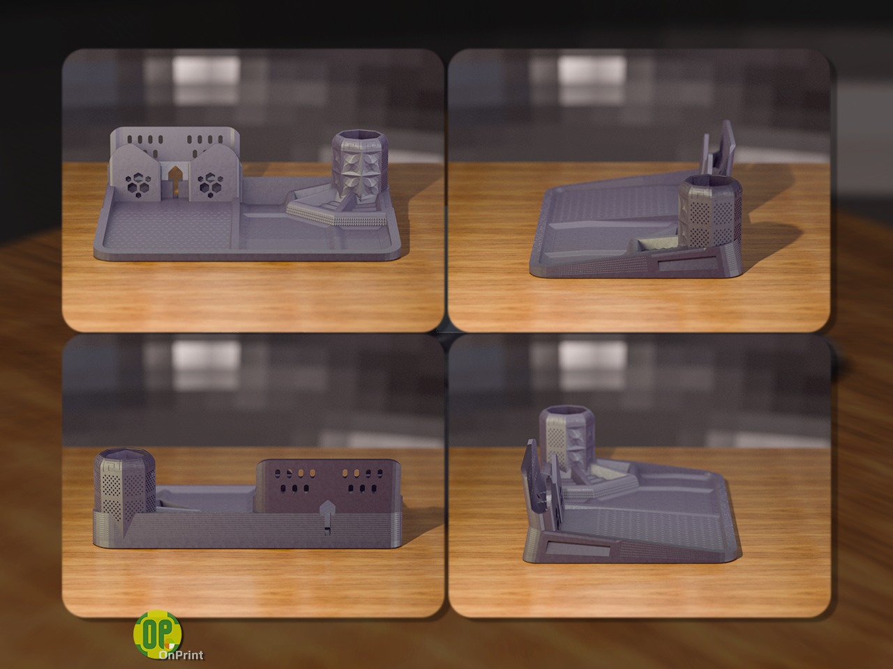 DESKTOP ORGANIZER - OXIDIAN1 - 3D print model_5