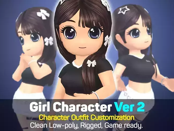 Girl Character V2 - Outfit Customization