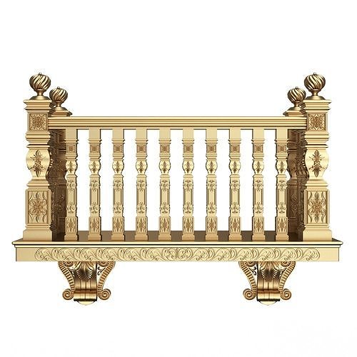 Classic Balcony Collection Low-poly 3D model