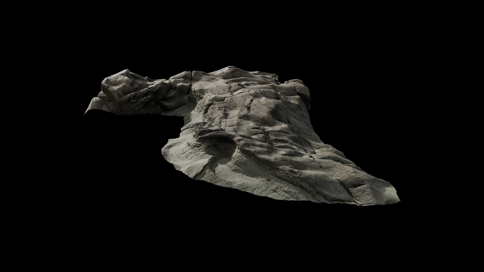 Anydrafts Riverway Rock 64 Low-poly 3D model_5