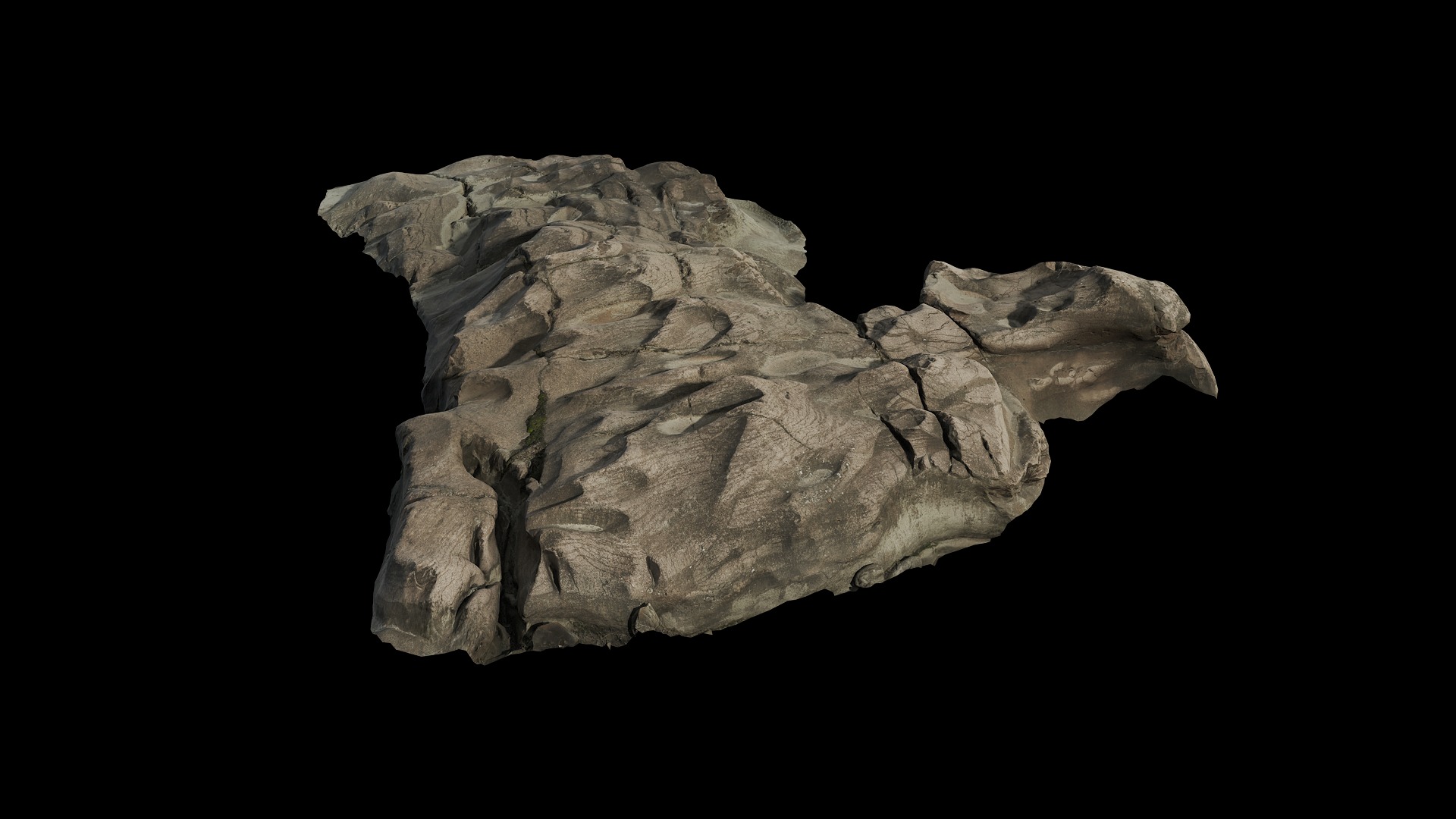 Anydrafts Riverway Rock 64 Low-poly 3D model_3