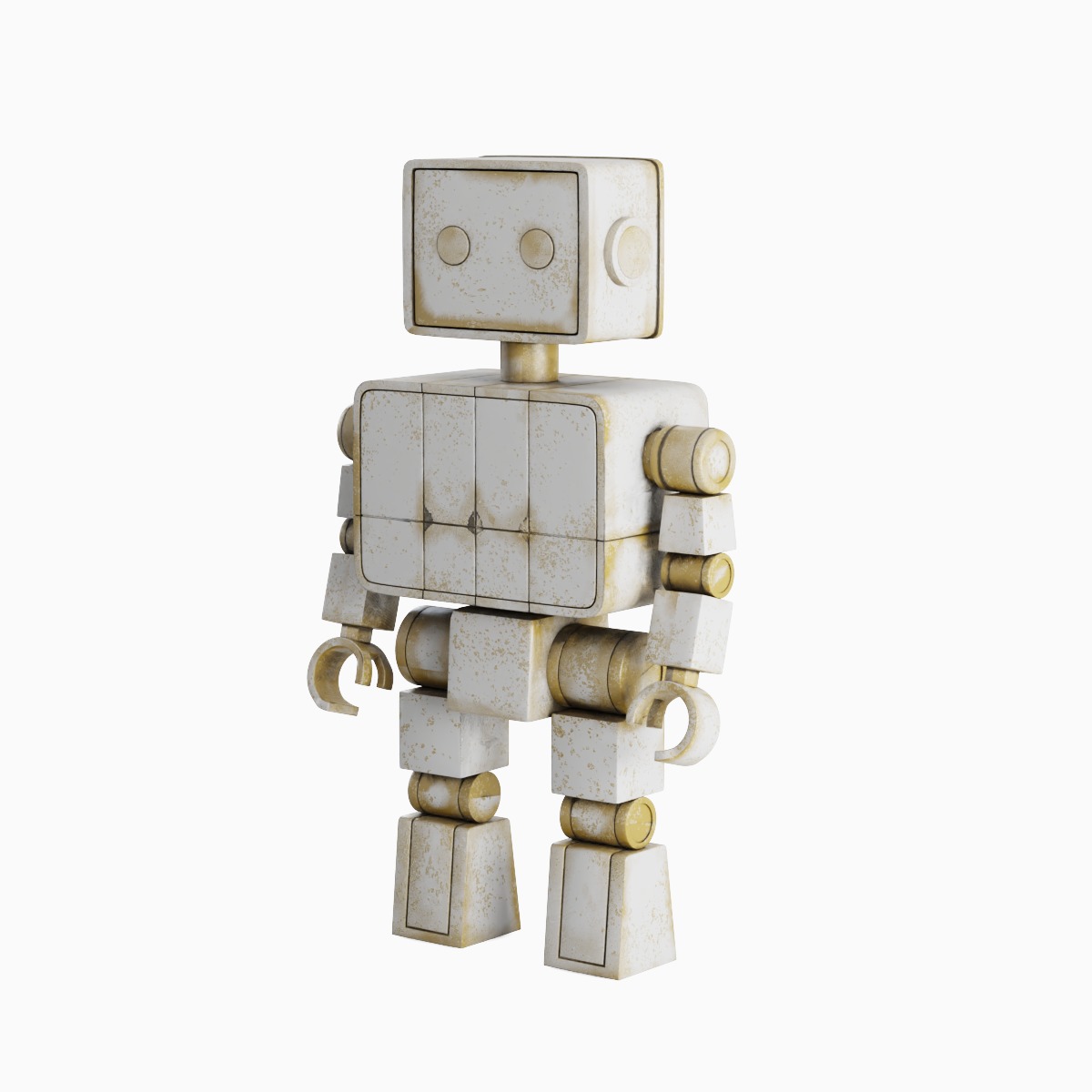 Decorative Robot Sculpture 02 3D model_3