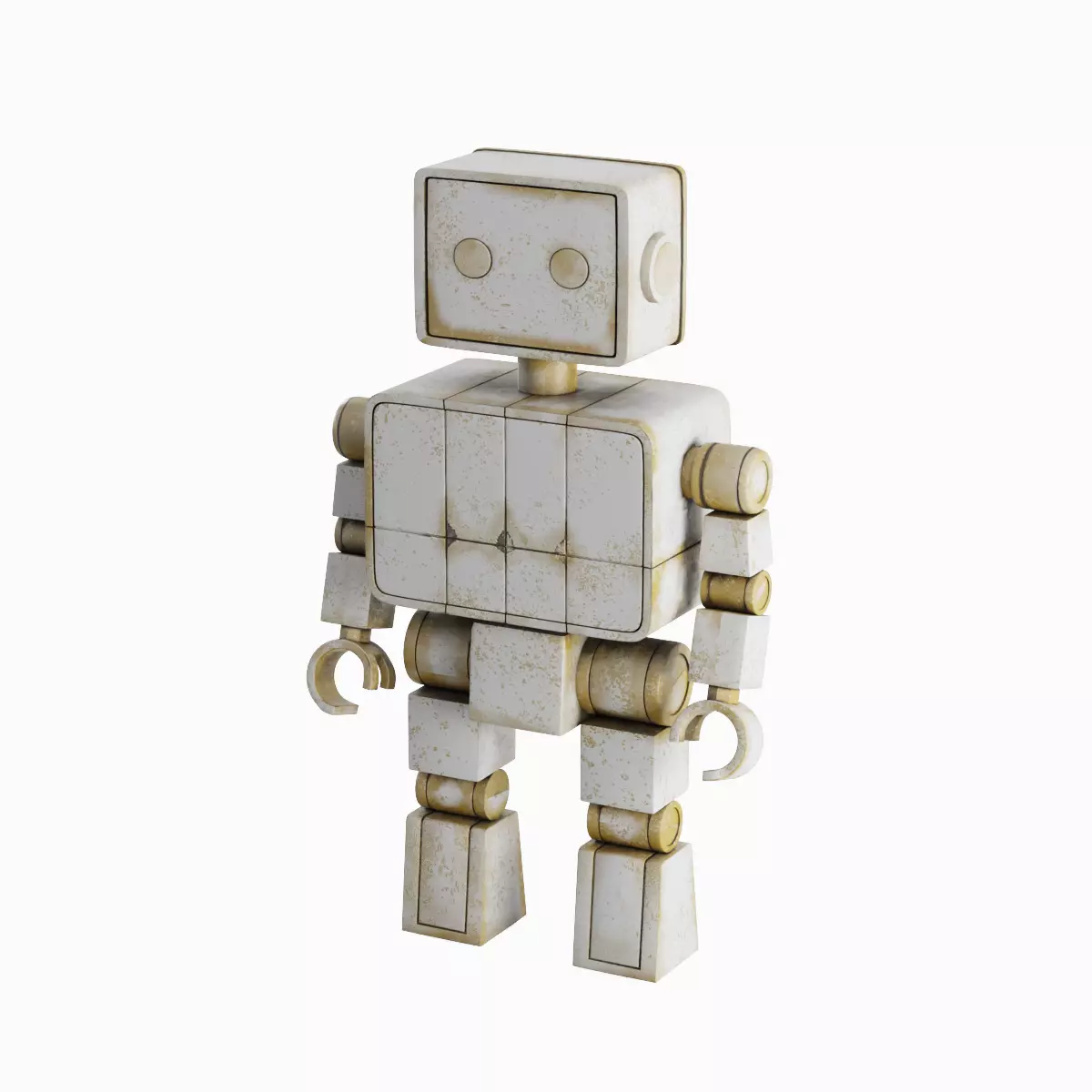 Decorative Robot Sculpture 02 3D model_0