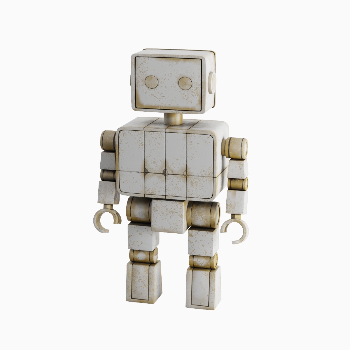 Decorative Robot Sculpture 02 3D model_4