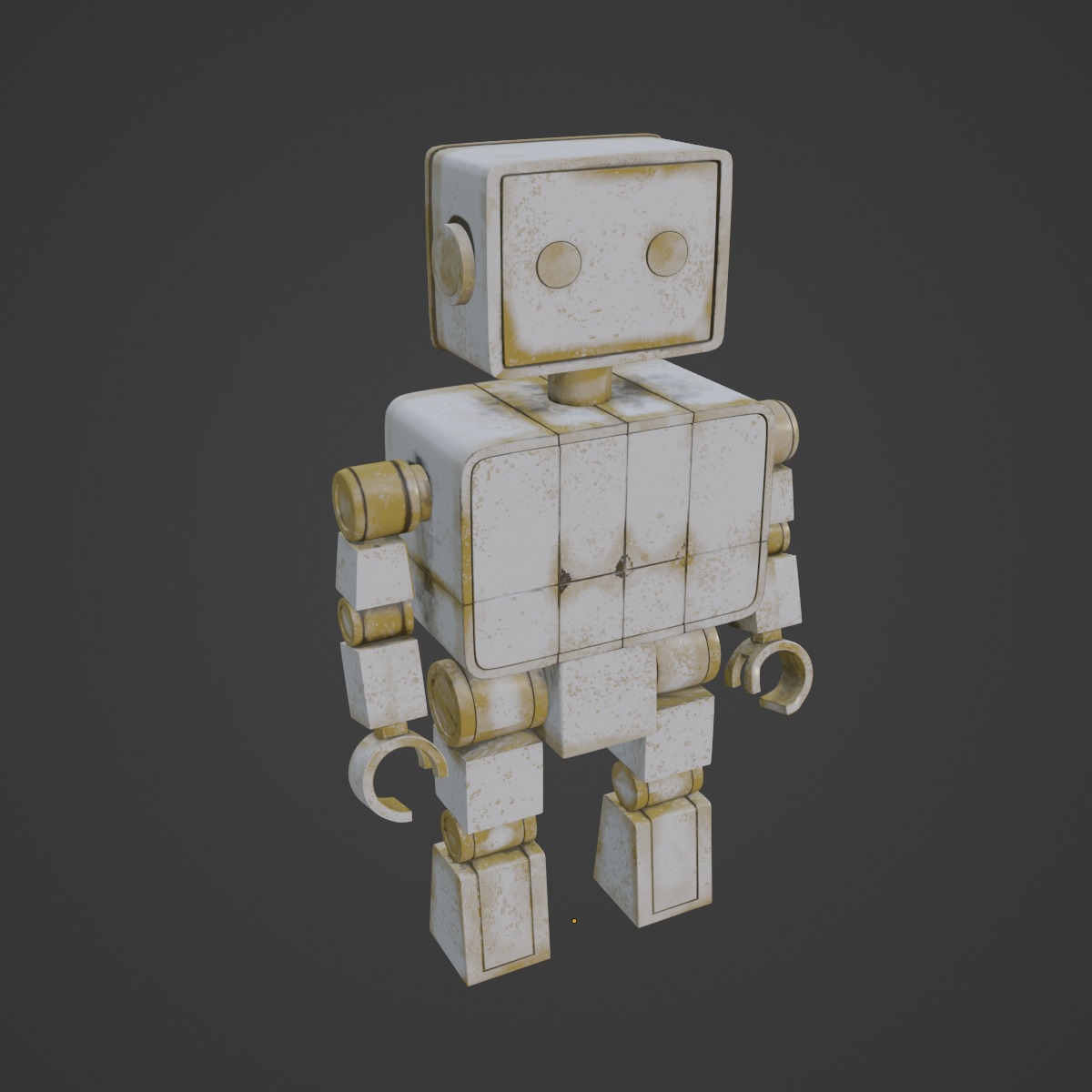Decorative Robot Sculpture 02 3D model_6