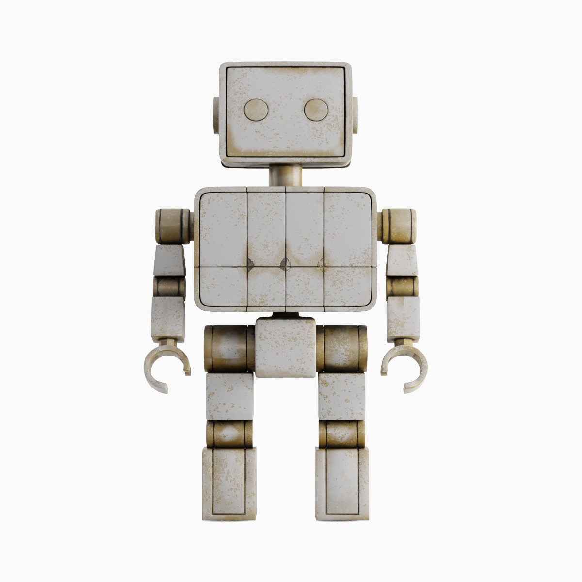 Decorative Robot Sculpture 02 3D model_1