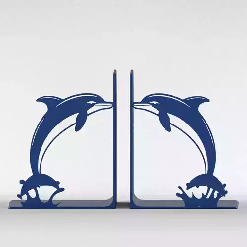 Dolphins Bookends 3D print model