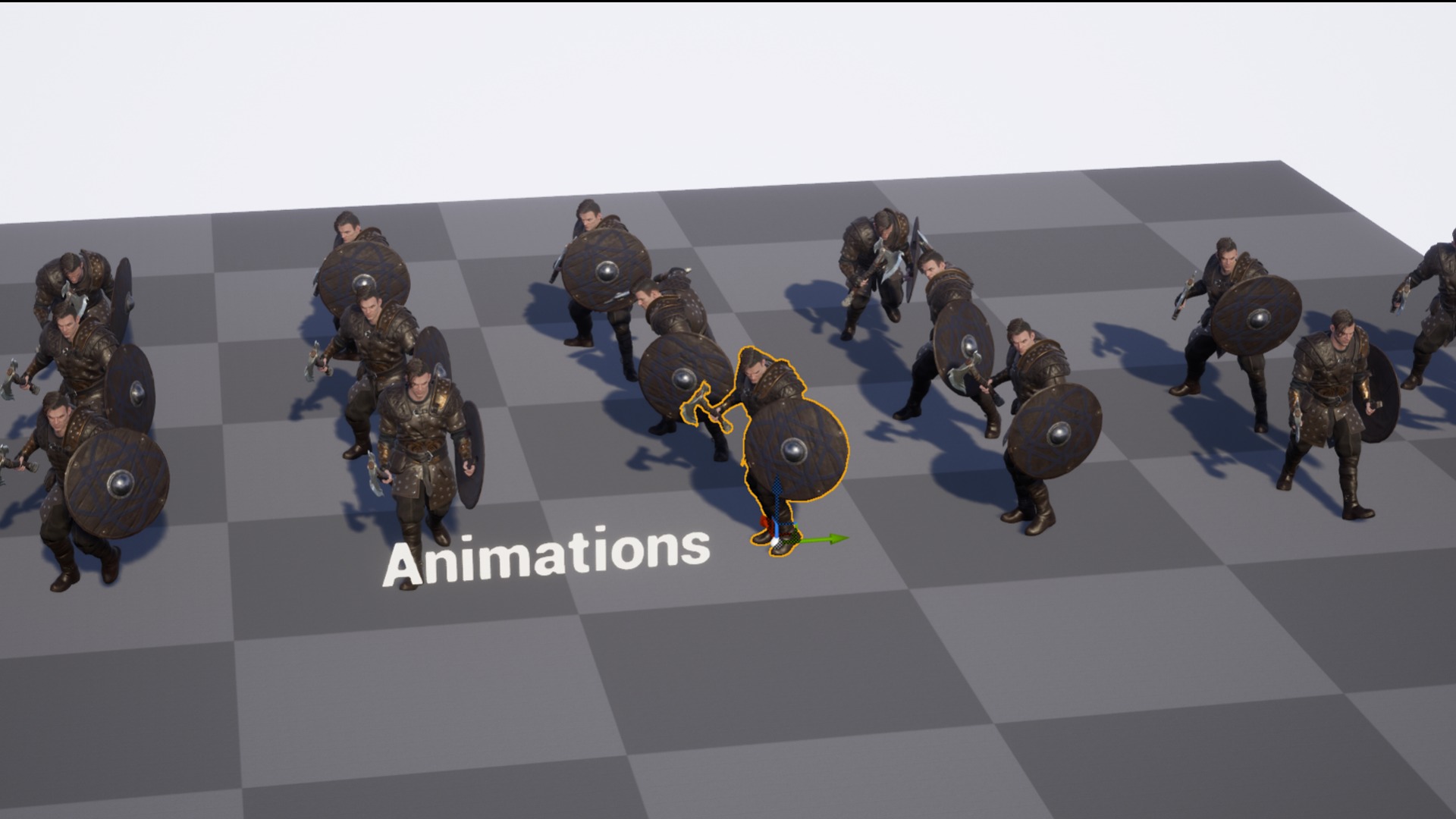 Viking 3 Warrior Low-poly 3D model_10