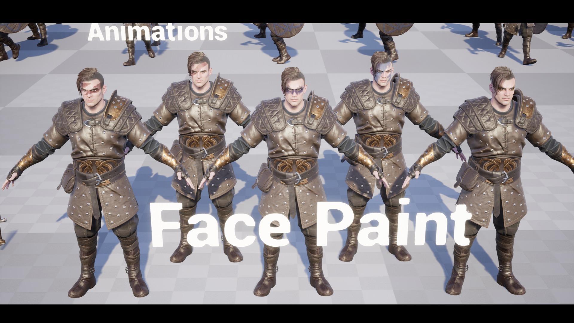 Viking 3 Warrior Low-poly 3D model_9