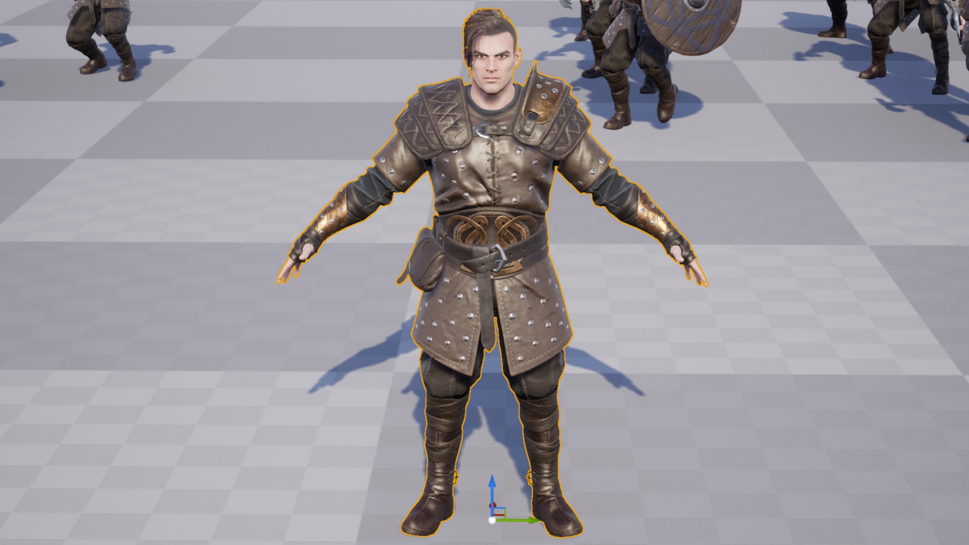 Viking 3 Warrior Low-poly 3D model_12