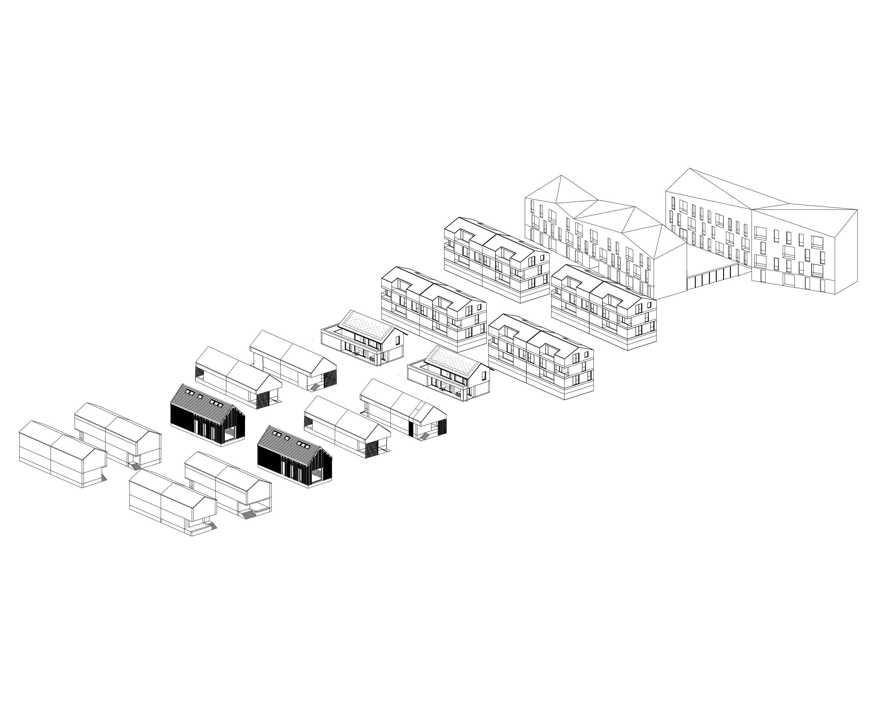 Residential Building Collection 3D model_4