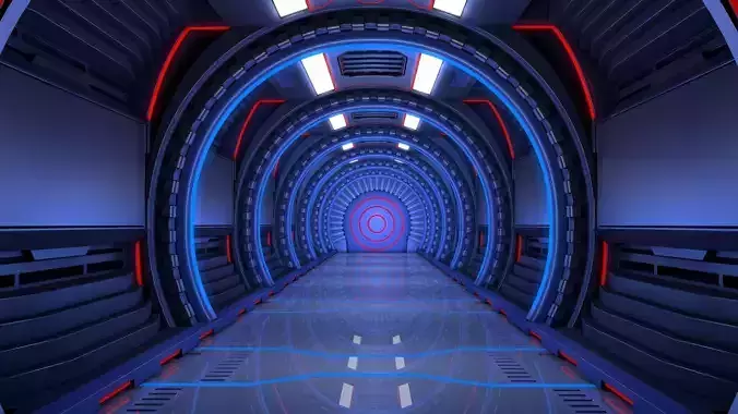 Sci Fi Corridor 3D model
