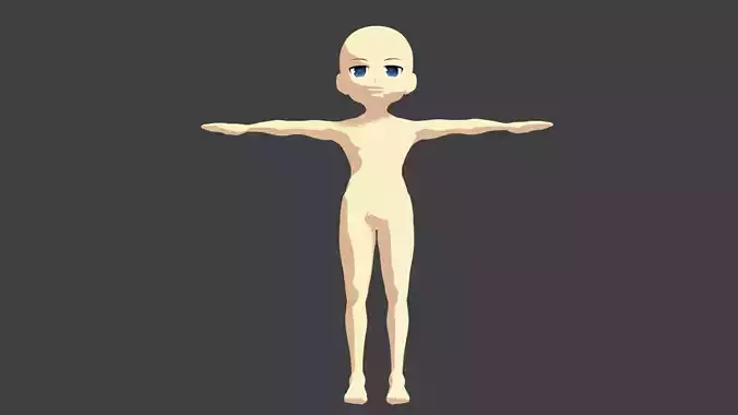 Chibi 3D Character inspired by Ragnarok Online RO - rigged model