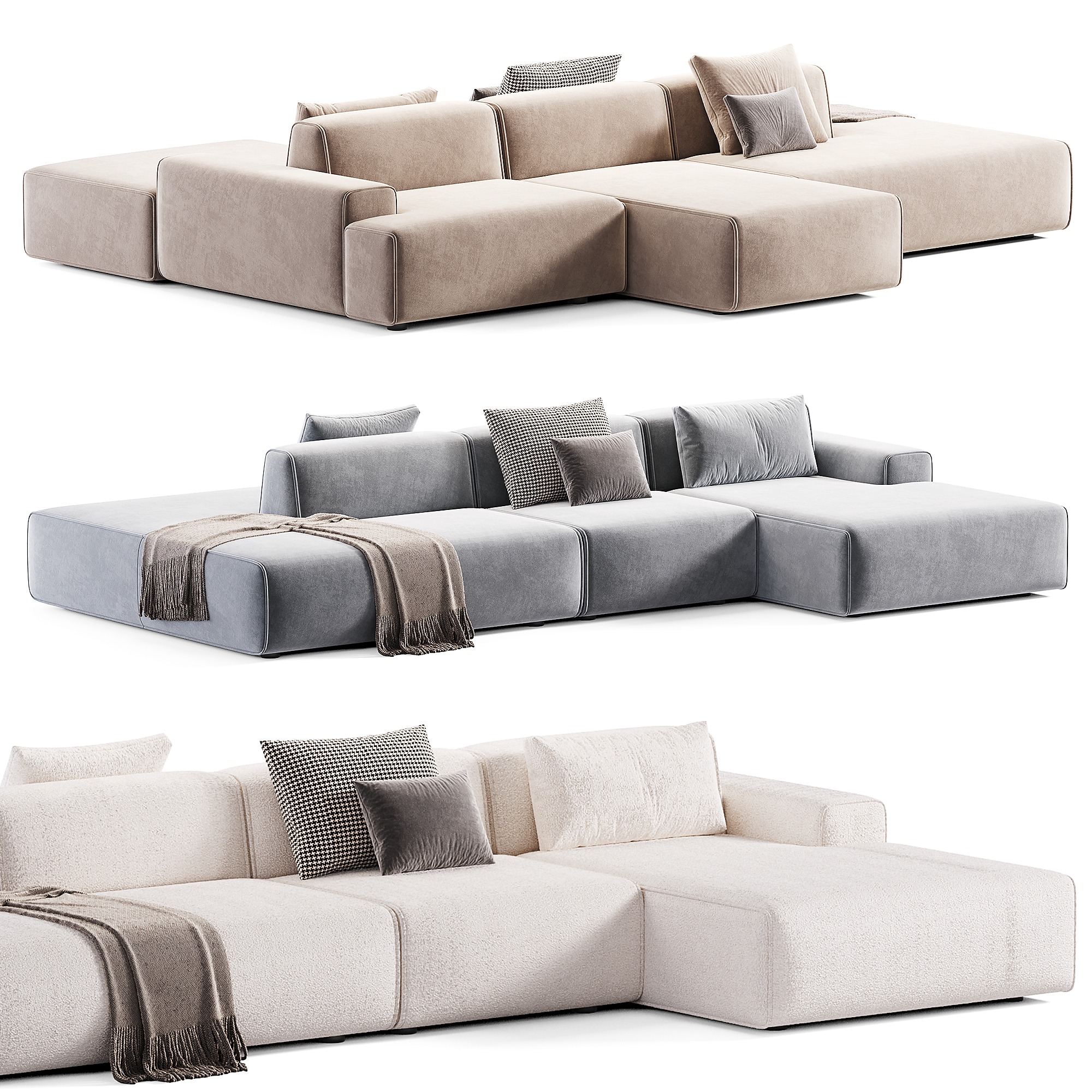 Reni Sofa By Luzaro Low-poly 3D model_9