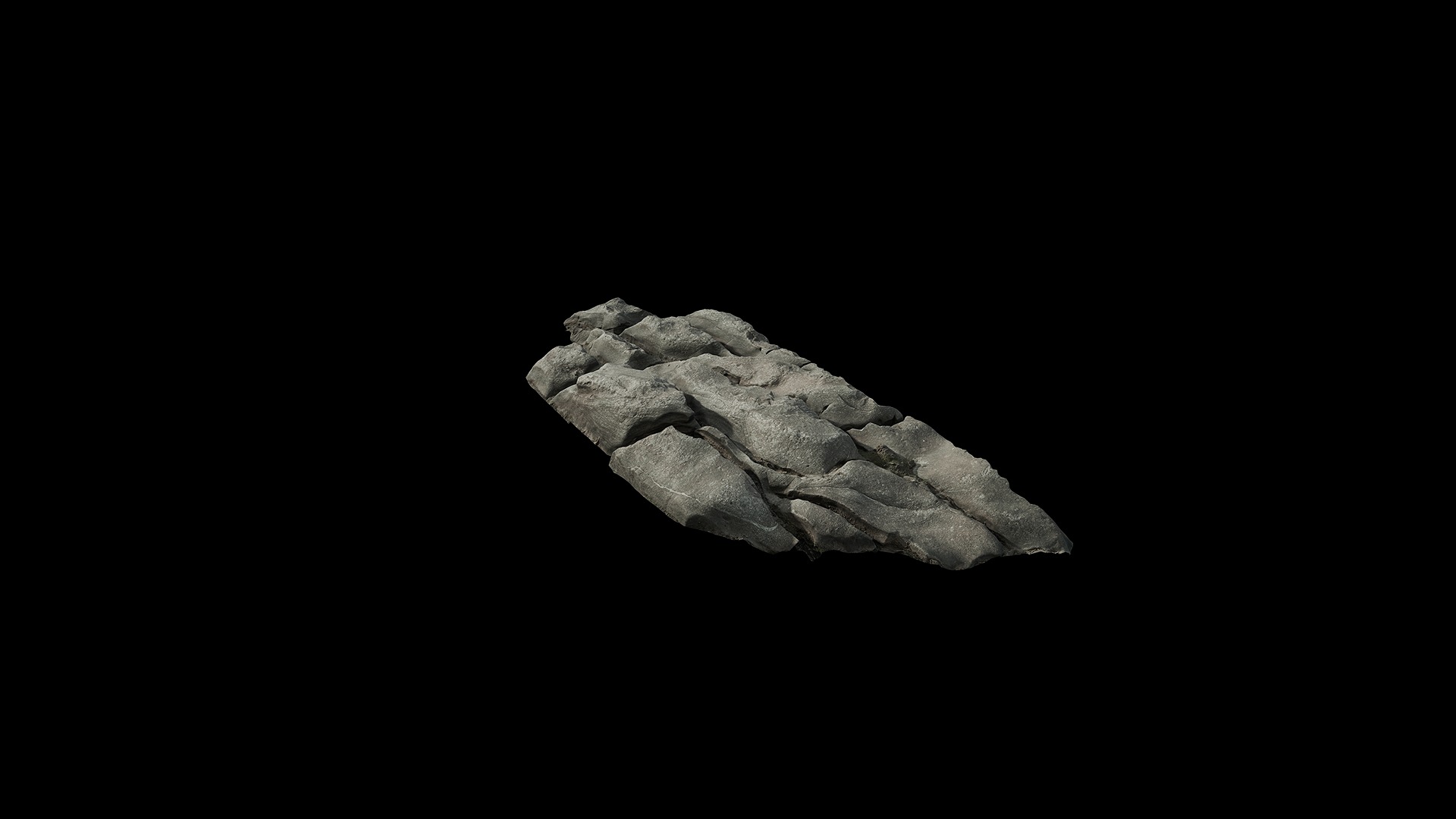 Anydrafts Riverway Rock 65 Low-poly 3D model_6
