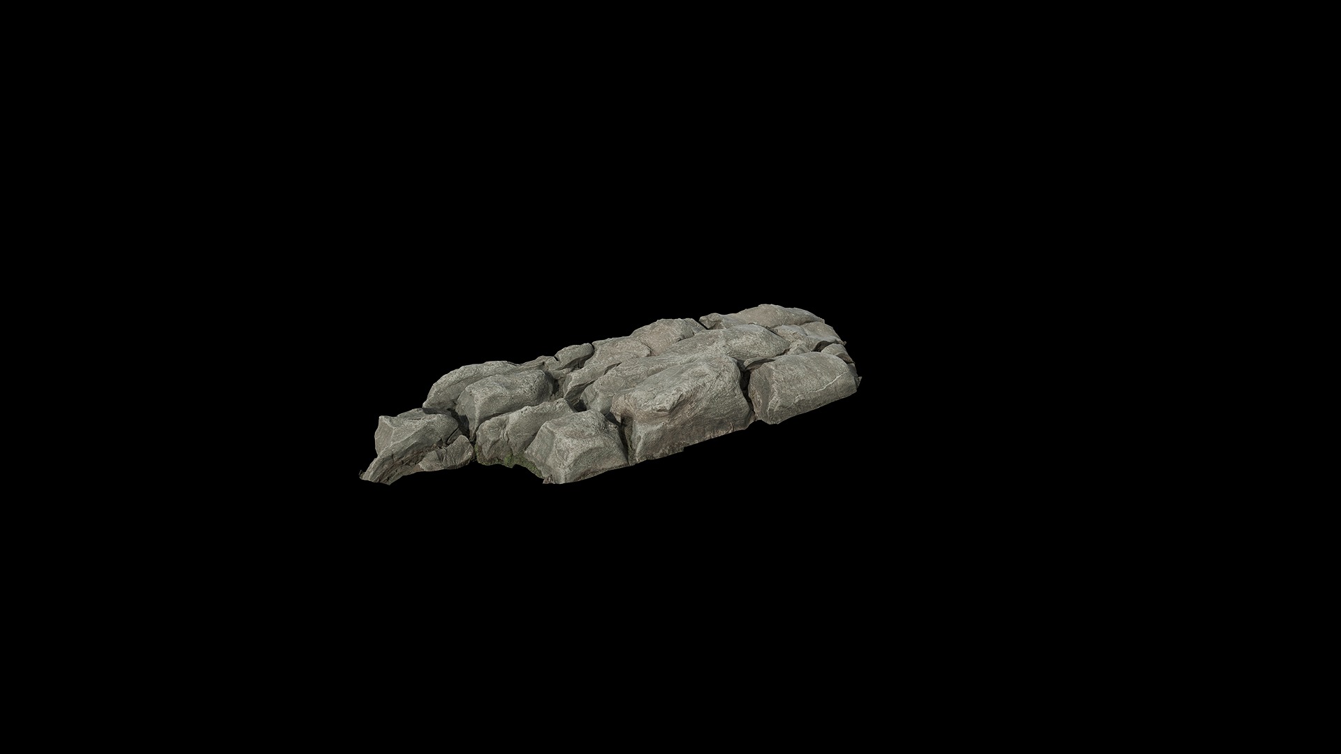 Anydrafts Riverway Rock 65 Low-poly 3D model_7