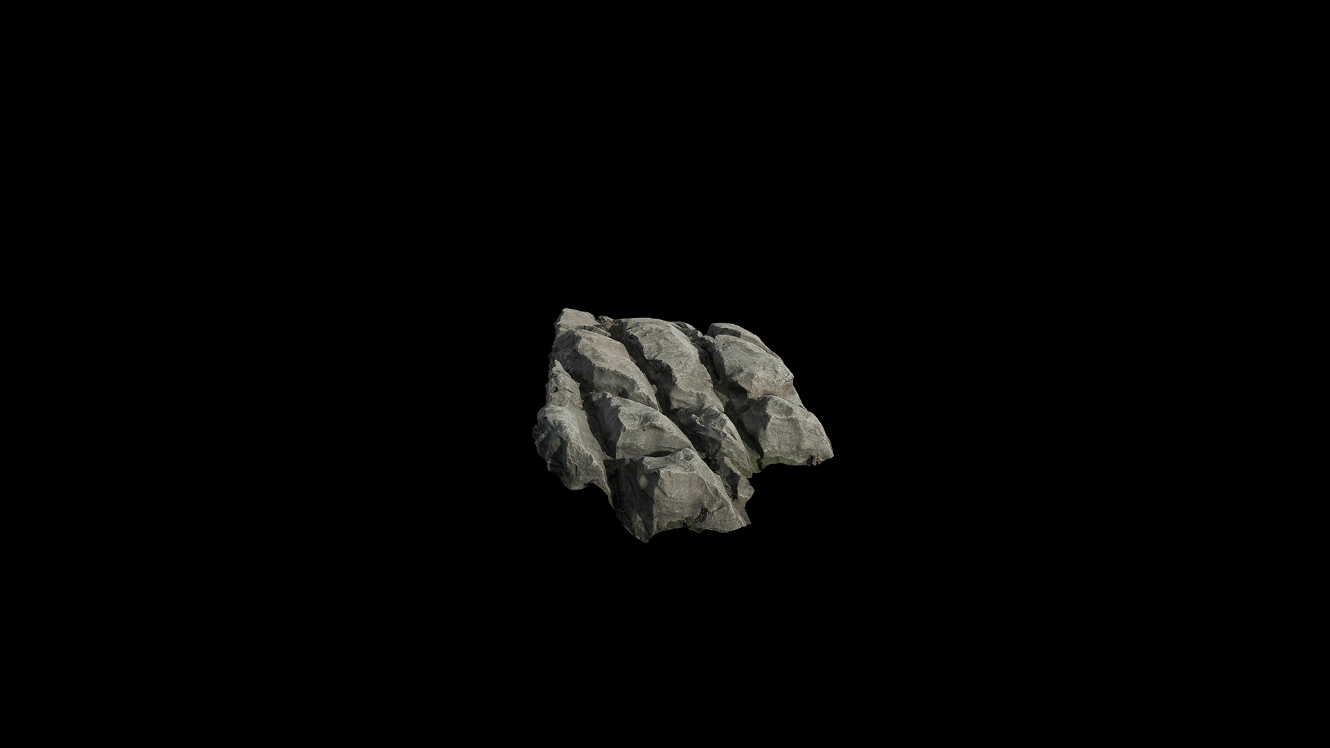 Anydrafts Riverway Rock 65 Low-poly 3D model_3