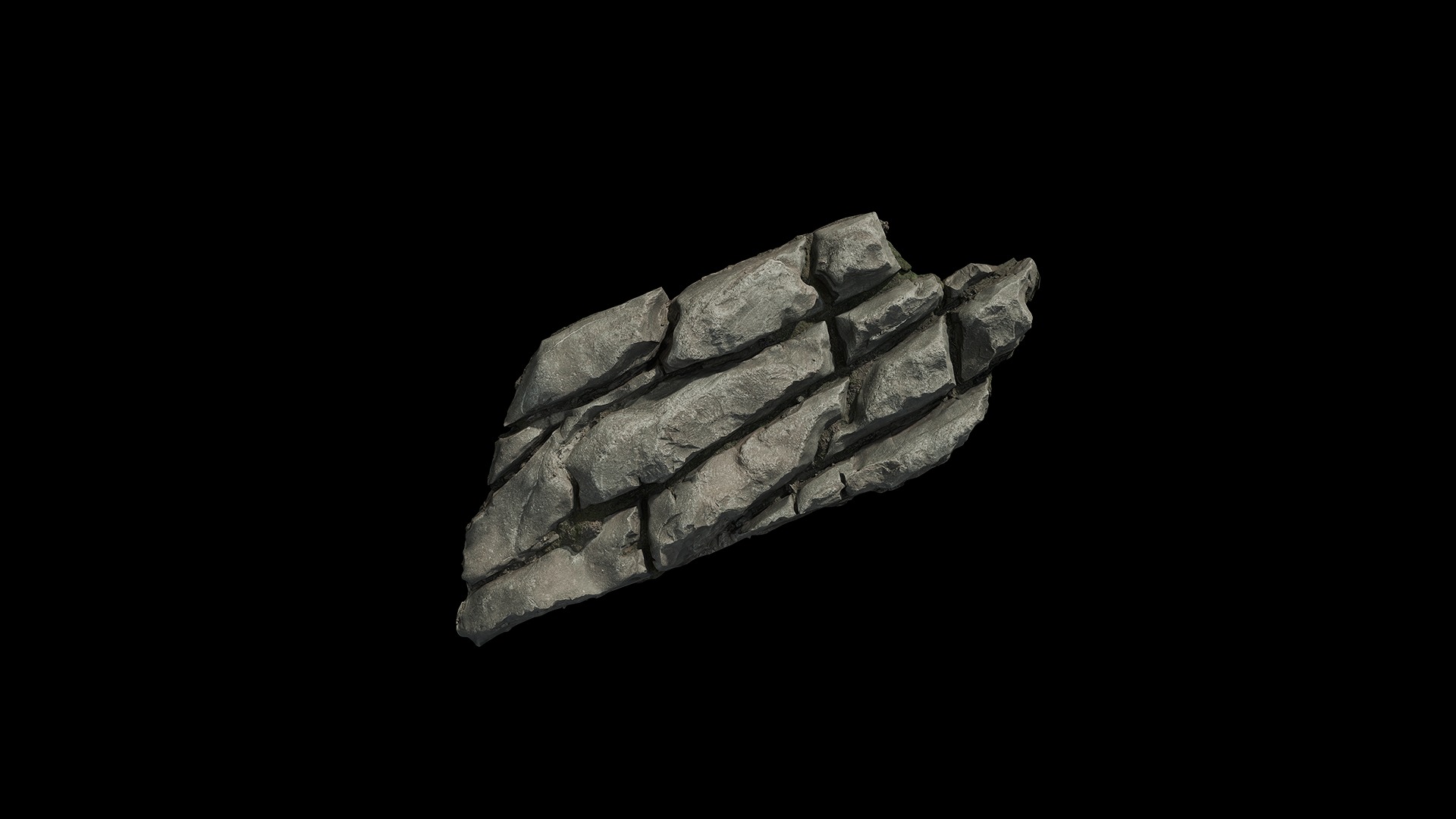 Anydrafts Riverway Rock 65 Low-poly 3D model_5