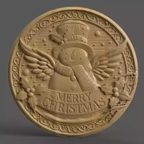 ice man merry Christmas Ornament Tree Wall Art Keychain clock 3D print model ice man merry Christmas Ornament Tree Wall Art Keychain clock 3D print model