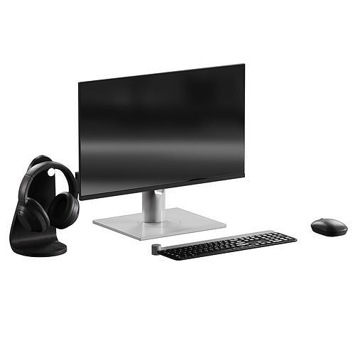 Workplace Set 1 Low-poly 3D model