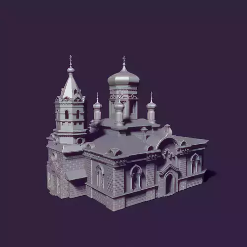 Nikolaev Cathedral in Kostanay 3D print model