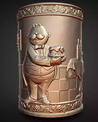 wine champagne  ice bucket  holder 3D print model