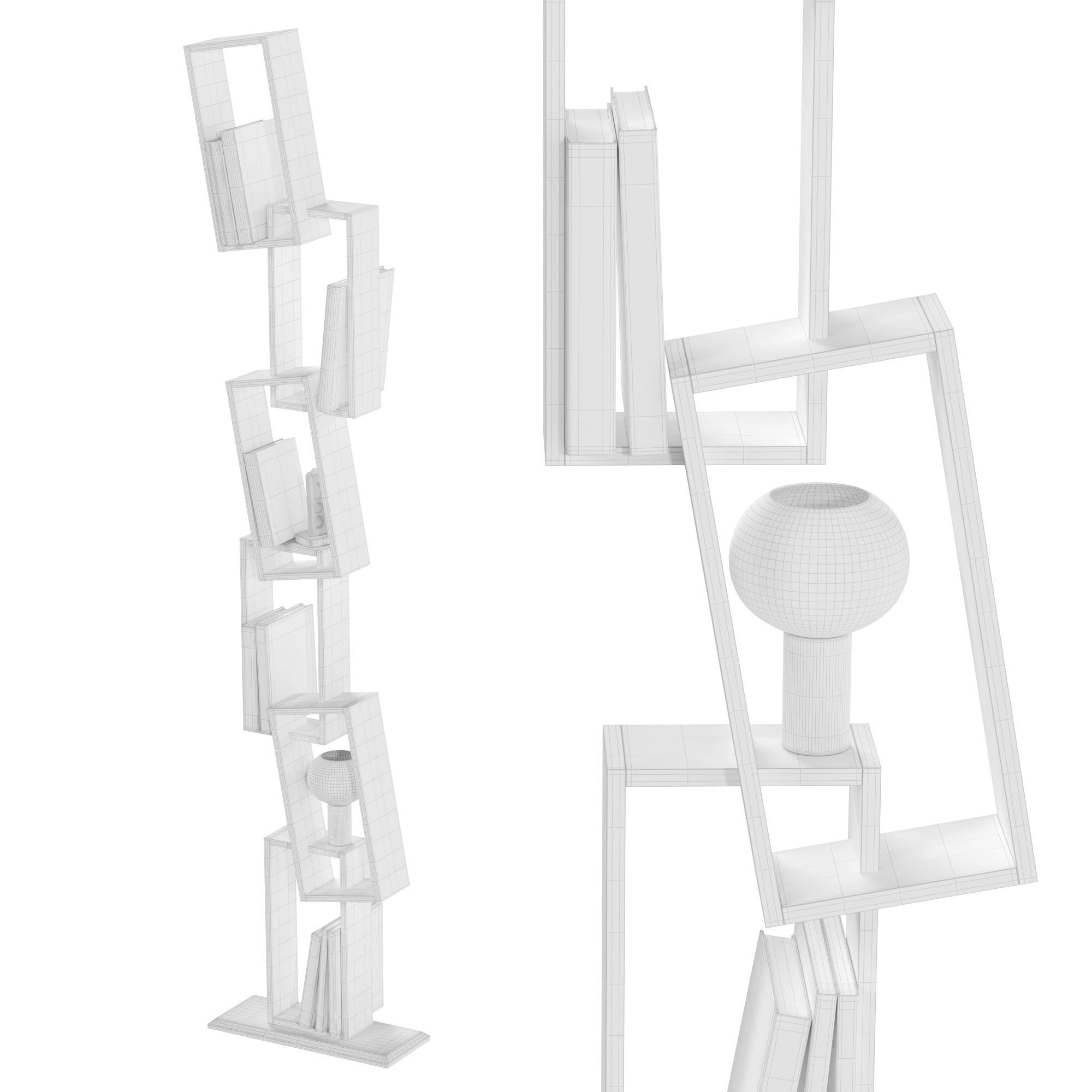 Kao Simple Bookshelf 3D model_6